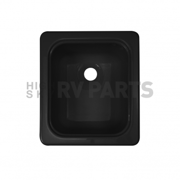 Lyons Sink Black Acrylic 15 inch x 12-3/4 inch - Self-Rimming And Top Mount/ Under Mount-1