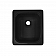 Lyons Sink Black Acrylic 15 inch x 12-3/4 inch - Self-Rimming And Top Mount/ Under Mount