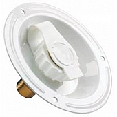 JR Products Fresh Water Inlet White with 1/2 inch Male Connection - 62125