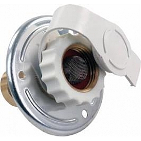 JR Products Fresh Water Inlet Silver with 1/2 inch Female Pipe Thread 62175