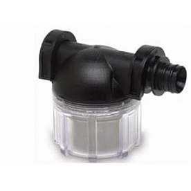 SHURflo Fresh Water Pump Strainer Hose Barb Inlet x Quick Connect Outlet 254-266