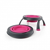 Dexas International Pet Dish Single Elevated Feeder Pink -  PW130432233