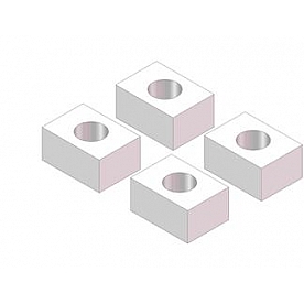 Husky Towing 5th Wheel Trailer Hitch Base Rail Tall Spacer Block Kit 31712 Bag/4