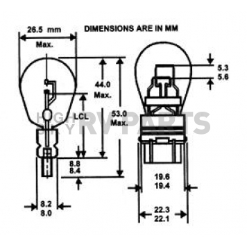 Camco Multi Purpose Light Bulb - 54847