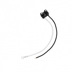 Bargman Trailer Light Connector Pigtail 6 inch 2 Wire Plug Straight