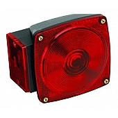 Bargman 7-Function Trailer Tail Light Rectangular with Red Lens 5-1/4 Inch Length - 2523023