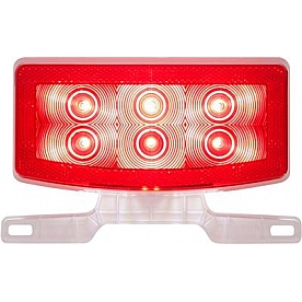 Optronics Trailer Stop/ Turn/ License Plate/ Tail Light LED Oblong Arched Design Red