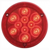 Optronics Trailer Stop/ Turn/ Tail Light LED Round Red 4-7/8 inch
