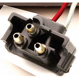 Valterra Trailer Light Connector Pigtail 3-Wire Plug Right Angle