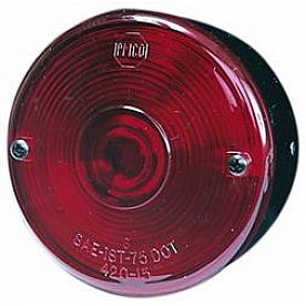 Peterson Mfg. Trailer Stop/ Turn/ Tail/ License Light Incandescent Round Red 3-3/4 inch