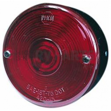 Peterson Mfg. Trailer Stop/ Turn/ Tail/ License Light Incandescent Round Red 3-3/4 inch