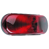 Bargman Trailer Stop/ Tail/ Turn Light Oblong with Red Lens  - 44-06-031