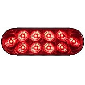 Optronics Trailer Stop/Turn/Tail Light LED Bulb Oval Red -  STL72RBP