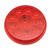 Valterra Trailer Stop/Turn/Indicator Light 10-LED Round Red 4 inch