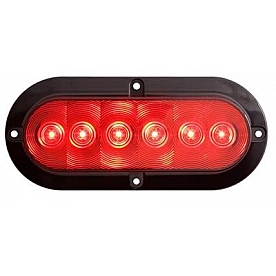 Optronics FLEET Count Trailer Stop/ Turn/ Tail Light LED Oval Red 6.46 Inch Length X 2.28 Inch Width - STL12RK