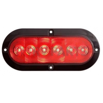 Optronics FLEET Count Trailer Stop/ Turn/ Tail Light LED Oval Red 6.46 Inch Length X 2.28 Inch Width - STL12RK