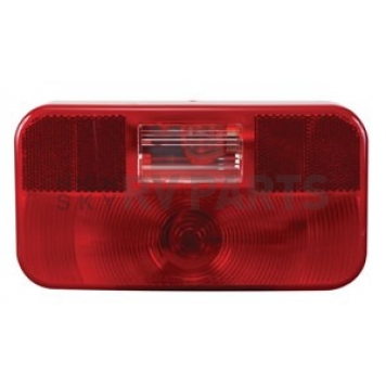 Optronics Trailer Stop/ Turn/ Tail Light Rectangular Passenger Side Red with Backup Lights