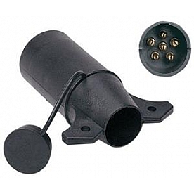 Husky Towing Trailer Wiring Connector Adapter 7-Way Blade To 6-Way Pin - 30314