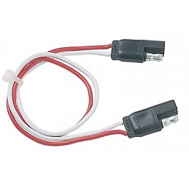 Hopkins MFG Trailer Wiring Flat Connector Extension - 2 Pole 12 Inch Length - 47965
