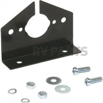 Husky Towing Trailer Wiring Connector Mounting Bracket - 7 Blade And 6 Pole Round - 32582