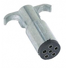Husky Towing Trailer Wiring 6 Pole Round Connector Die-Cast Zinc - 32569