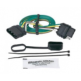Hopkins MFG Trailer Wiring Flat Connector Extension - 4 Wire 48 Inch Length - 47115