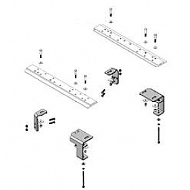 Demco RV Fifth Wheel Hitch Brackets Kit SL Series 8553018 for Dodge Ram