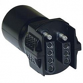 Husky Towing Trailer Wiring Connector Adapter 7-Way Blade To 5/ 4 Flat - 14437
