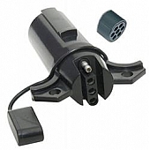 Husky Towing Trailer Wiring Connector Adapter 7-Way Pin To 4 Flat - 30341