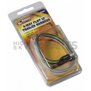WirthCo Trailer Wiring Flat Connector - 4 Way 12 Inch Length  - 80902