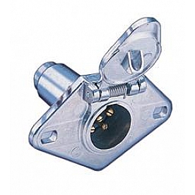 Hopkins MFG 6 Pole Round Trailer Wiring Connector - 48435