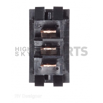 RV Designer Multi Purpose Switch - Single Black - S331-1