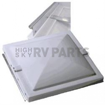 Ventmate 14 inch x 14 inch Roof Vent Lid Prior 1995 (Old Style) Elixir Vents with Pin Hinge White 61634