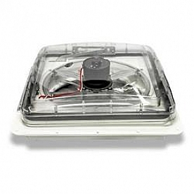 Heng's Industries Roof Vent Manual Opening 14 inch x 14 inch Power with Clear Lid - SV0112-G4