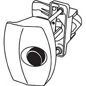 Strybuc Screen Door Latch Aluminum with 2 Keys - 17-21KA