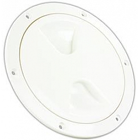 JR Products 4 inch Access/Deck Plate White 31005