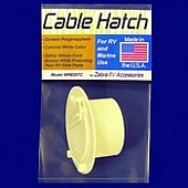 Zebra RV Cable Hatch Colonial White MA-207-CW