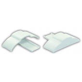 JR Products Side Molding End Cap Polar White -Set of 2 - 49635