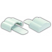 JR Products Side Molding End Cap Polar White - Set of 2 - 49615