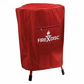 Fire Disc Barbeque Grill Cover Fireman Red - TCGFDCR36