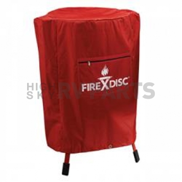 Fire Disc Barbeque Grill Cover Fireman Red - TCGFDCR36