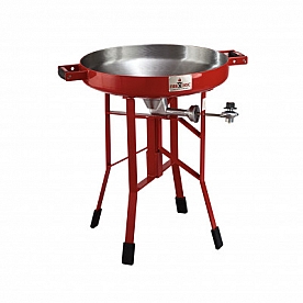 Fire Disc Barbeque Grill - Round Firemen Red - 22 inch Diameter - TCGFD22HRR