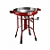 Fire Disc Barbeque Grill - Round Firemen Red - 22 inch Diameter - TCGFD22HRR