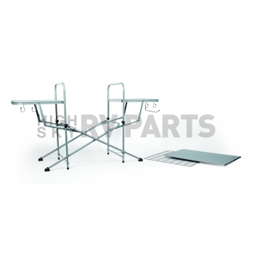 Camco Table 58 inch x 19 inch Aluminum with Steel Frame - 57293-4