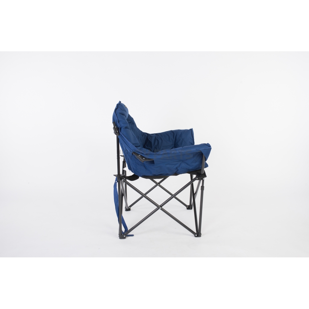 FAULKNER Big Dog Bucket Chair | Blue/Black Outdoor Chair With 300 Lb Capacity | Padded Seat & Backrest