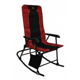 Faulkner Rocking Chair Burgundy And Black - 49596
