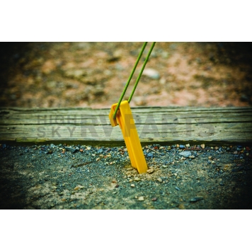 Camco Tent Peg 12 inch - Hook Style Yellow Plastic - 51103-1