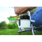 Camco Camping Chair Mount Cup Holder Gray Plastic - 51471