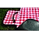 Camco Picnic Blanket 51 Inch x 59 Inch Red And White Checkered - 42801