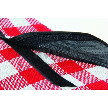 Camco Picnic Blanket 51 Inch x 59 Inch Red And White Checkered - 42801-12